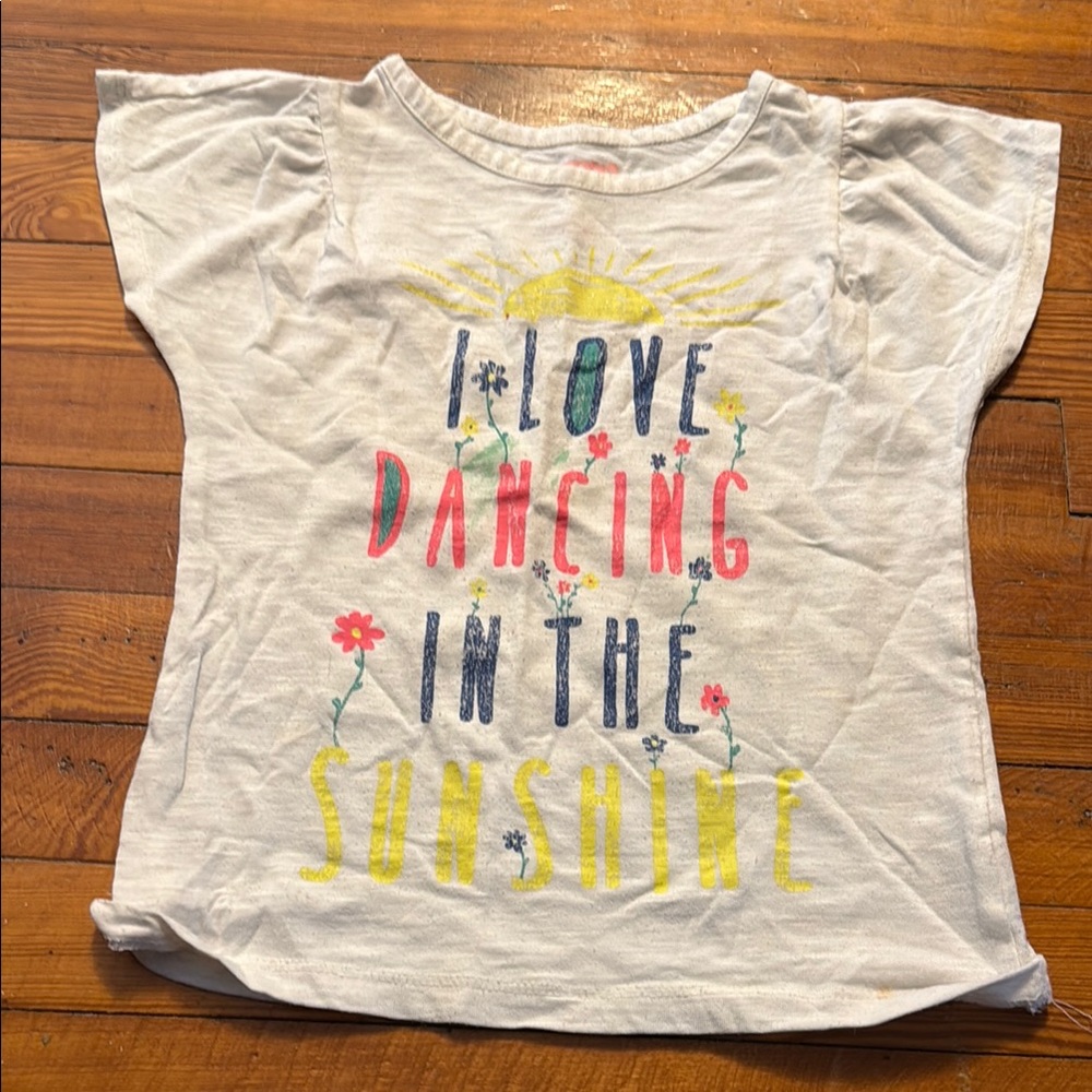 Kids White Graphic Tee
